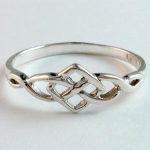 Silver Square Knot Ring