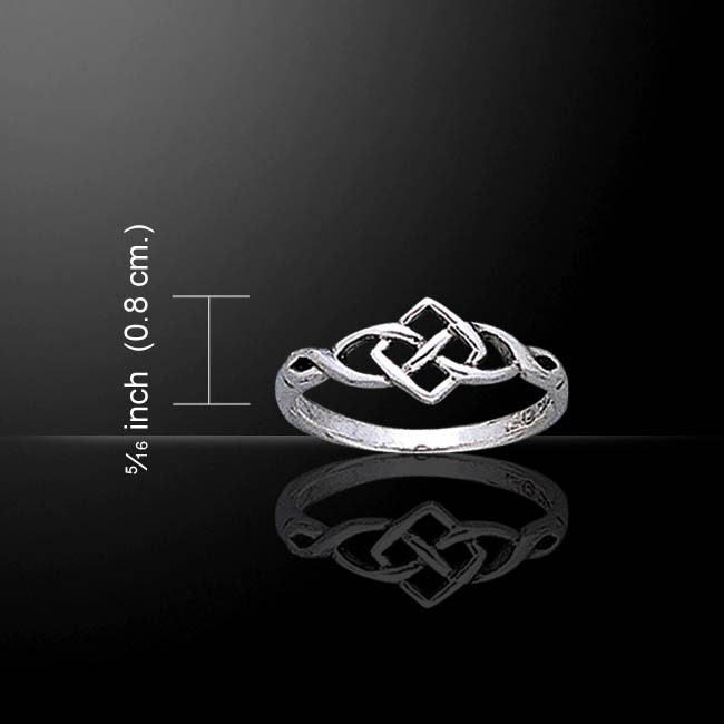 Silver Square Knot Ring