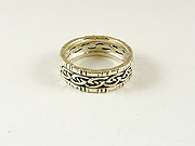 Silver Band Celtic Edge Ring