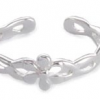 Silver Daisy Toe Ring 